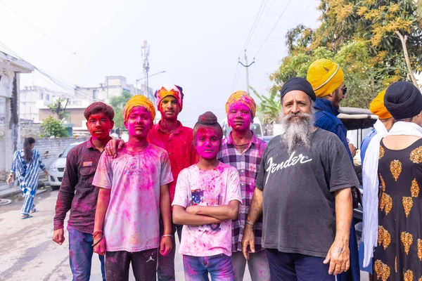 Barsana Uttar Pradesh India March 2022 Індійці Святкують Фестиваль Голі — стокове фото