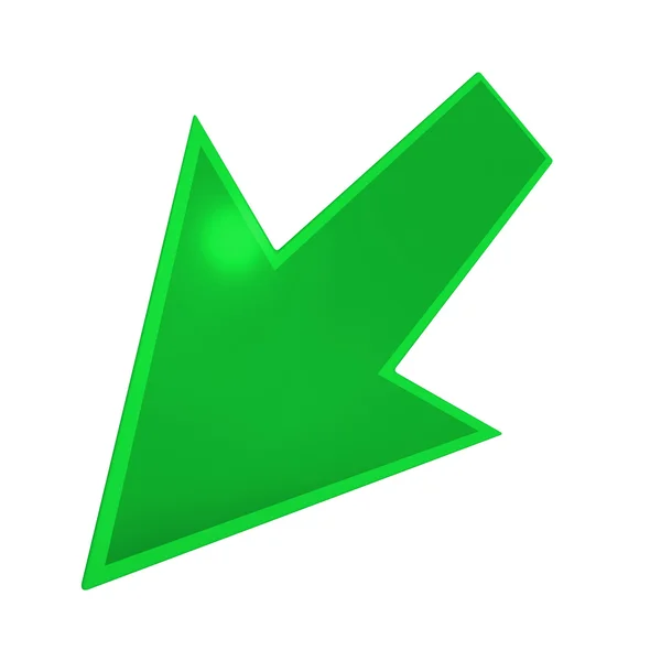 Green arrow — Stock Photo, Image