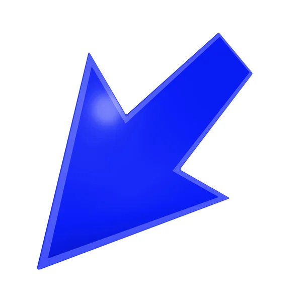 Blue arrow — Stock Photo, Image