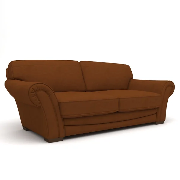 Brun sofa - Stock-foto