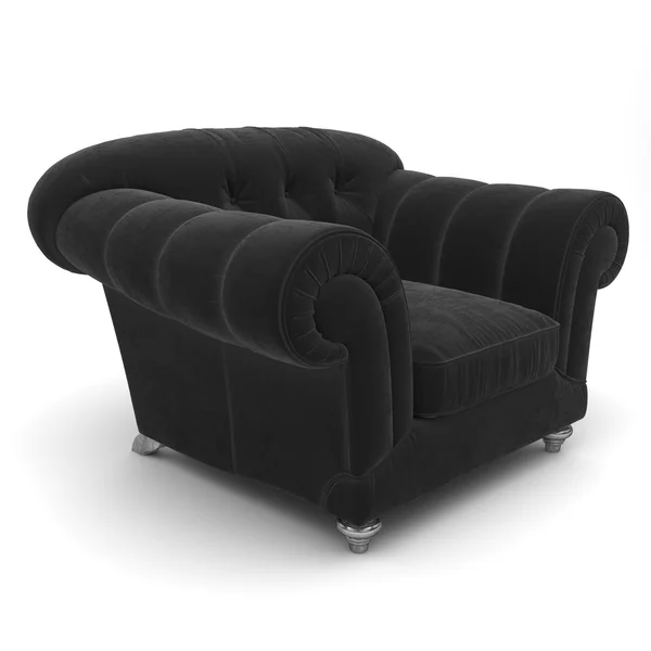 黒い肘掛け椅子 — ストック写真