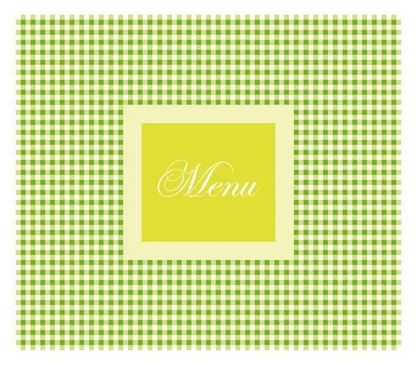 Green restaurant menu — Stock Vector
