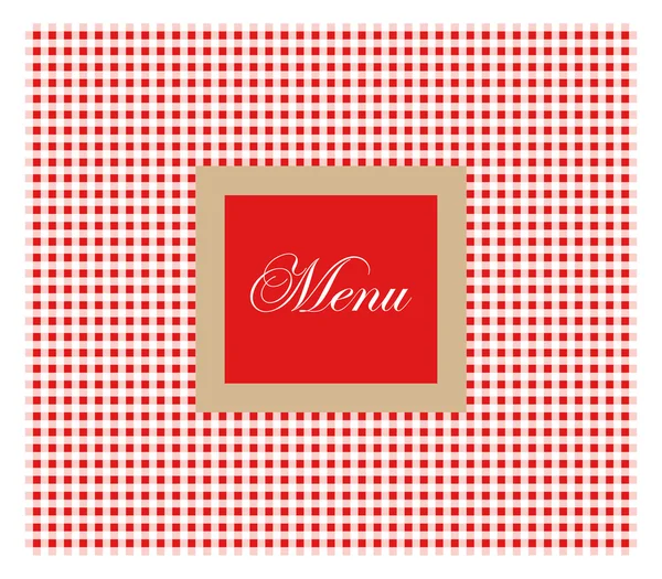 Red restaurant menu — Stock Vector