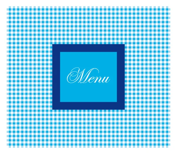Blue restaurant menu — Stock Vector