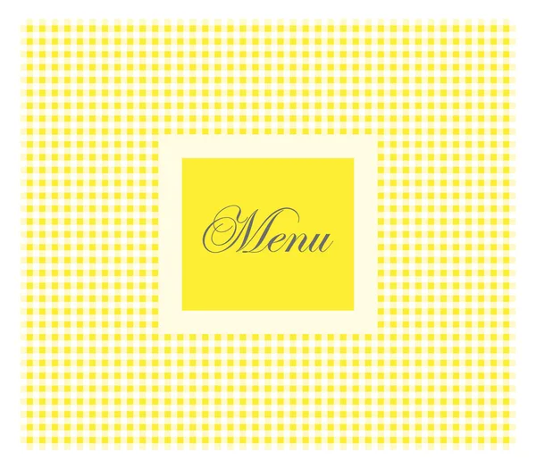 Yellow restaurant menu — Stock Vector