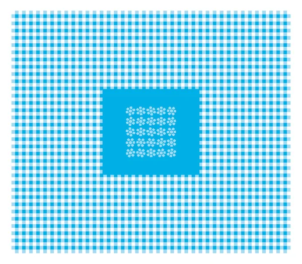 Blue tablecloth — Stock Vector