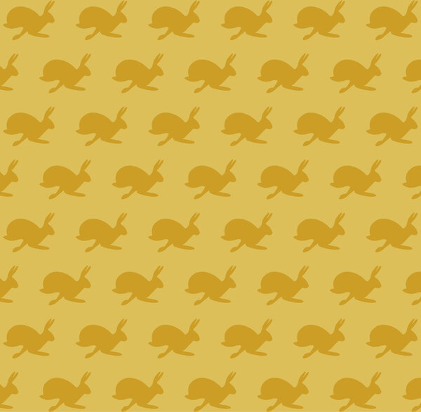 Силуэт бега зайца
