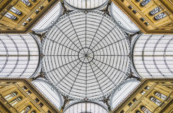 Naples - Dôme à l'intérieur La Galerie Principe Umberto I — Photo