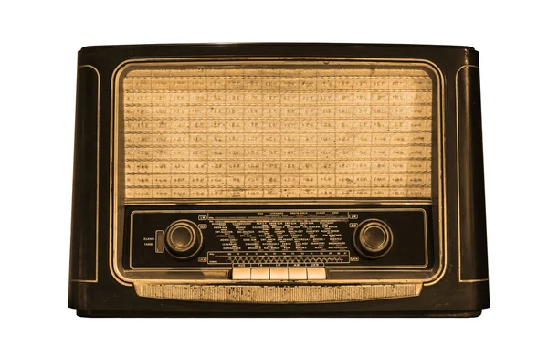 Frontansicht eines alten Radios — Stockfoto