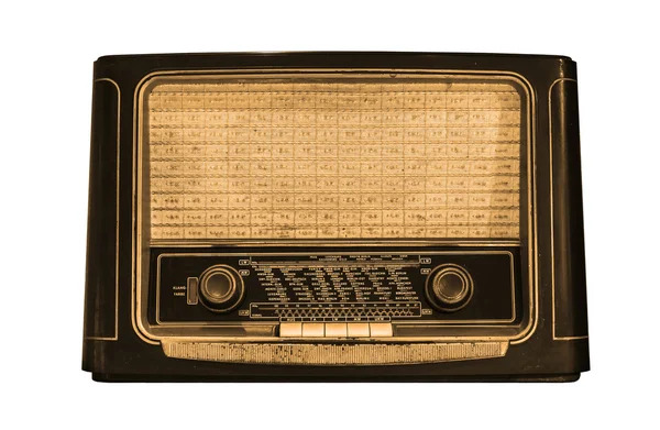 Front view of an old radio — Stock Photo, Image