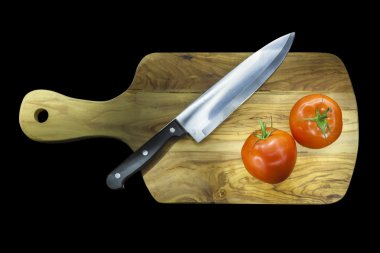 iki domates doğrama tahtası 