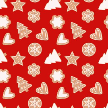 Zencefilli çörek şenliği kusursuz. Düz biçimli vektör illüstrasyonu