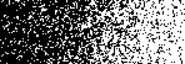 Rastgele düşen kareler farklı boyutlardadır. Piksel gradyan arkaplanı. Beyaz arka planda soyut mozaik. Vektör illüstrasyonu.