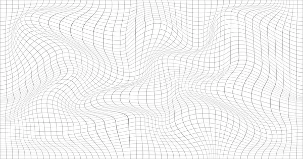 Grade Curva Abstrata Paisagem Wireframe Ilustração Arquitetura Vetorial —  Vetores de Stock