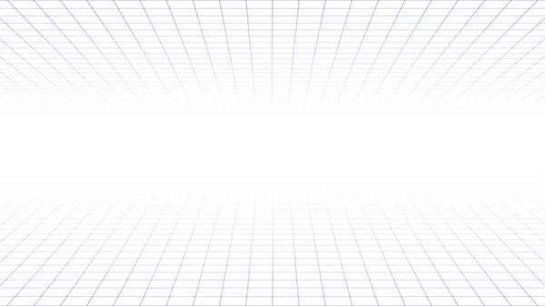 Абстрактная Перспективная Сетка Пейзаж Wireframe Векторная Иллюстрация — стоковый вектор