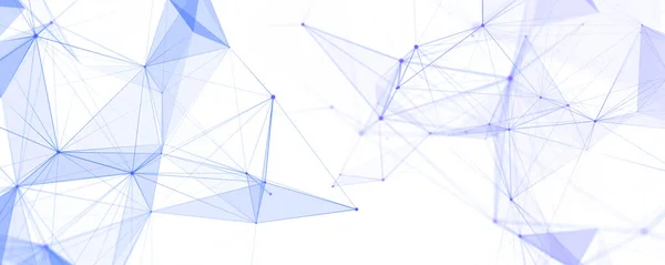 Netwerkverbindingsstructuur Digitale Achtergrond Met Stippen Lijnen Visualisatie Van Big Data — Stockfoto