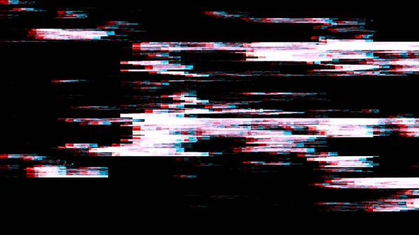 デジタルグリッチの背景 抽象的なノイズ効果 コンピュータの画面エラー 技術的な問題だ コンピュータウイルスだ テレビ信号はない 3Dレンダリング — ストック写真