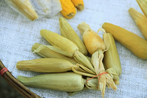 Mais Oder Mais Verkauf Asiatischen Frischen Lebensmitteln Lokalen Markt — Stockfoto