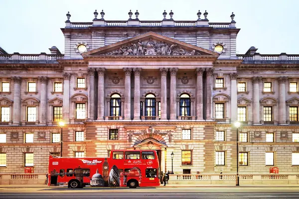 Londýn Velká Británie 2018 Londýn Prohlídka Města Červený Dvoupatrový Autobus — Stock fotografie