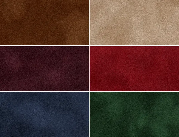 çok renkli kadife doku kümesi.