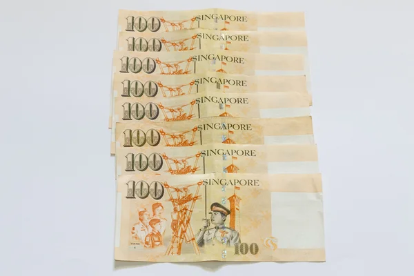Σιγκαπούρη 100 δολάρια Τράπεζα Σημείωση — Φωτογραφία Αρχείου