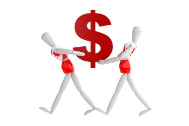 Kanada dollas para birimi beyaz adam