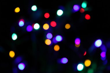 Odaklanmamış ışıklar farklı renk