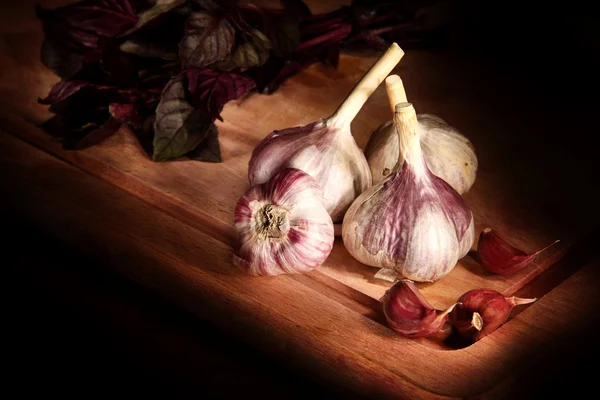 Roter Knoblauch — Stockfoto