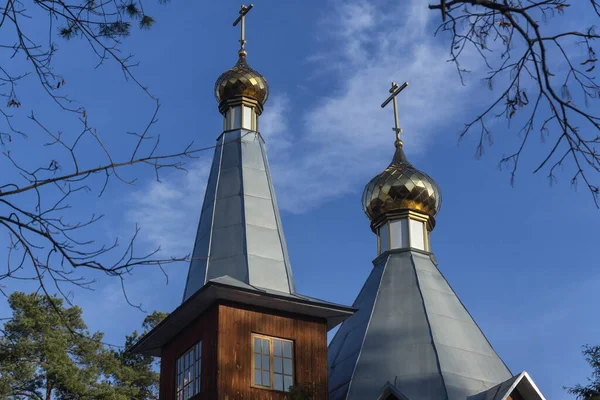 Iglesia Dentro Fuera Del Icono Tikhvin Madre Dios Gomel Bielorrusia — Foto de Stock