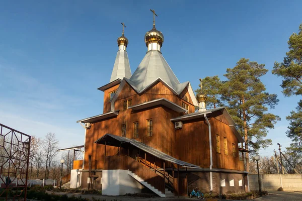 Iglesia Dentro Fuera Del Icono Tikhvin Madre Dios Gomel Bielorrusia — Foto de Stock