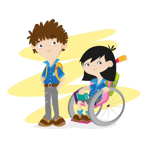 özürlü çocuk, kız ve erkek, çocuklar, öğrenciler