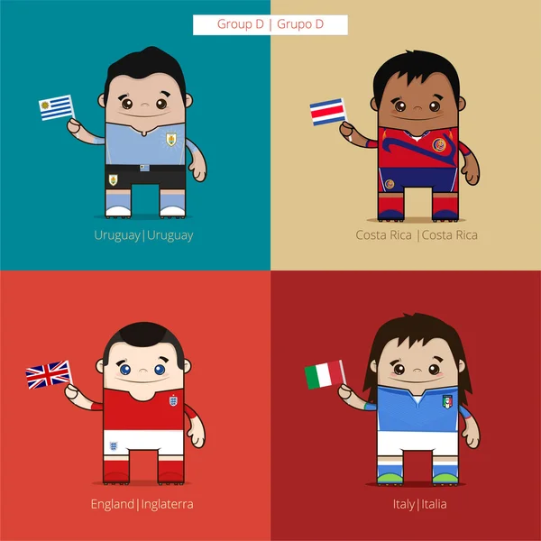 futbolcuların şirin illüstrasyon, turnuva Futbol d vektör