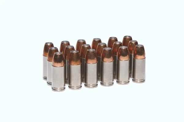 Açık renkli 9mm cephane — Stok fotoğraf