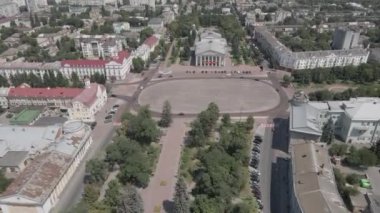 İHA 'dan Ukrayna' daki Chernihiv şehrine hava görüntüsü