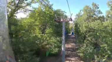 Kharkov 'daki bir teleferiğin hava görüntüsü.