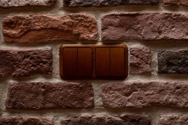 Switch for light on the wall inside the house