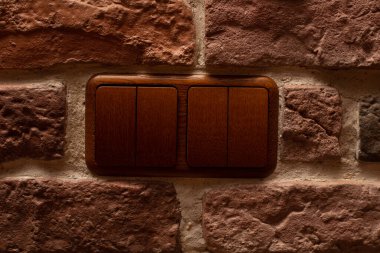 Switch for light on the wall inside the house