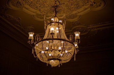 Exquisite interior design of the apartment in Victorian style. Classic decor