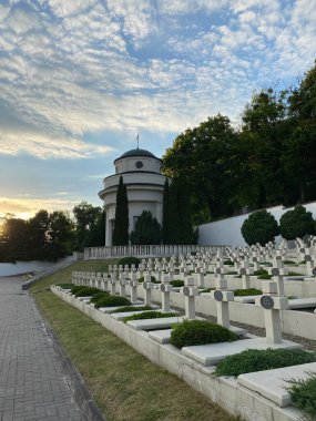 Lviv, Ukrayna 05.26.2022 - Lviv 'deki Lychakivske mezarlığı. Yüksek kalite fotoğraf