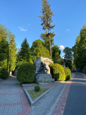 Lviv, Ukrayna 05.26.2022 - Lviv 'deki Lychakivske mezarlığı. Yüksek kalite fotoğraf