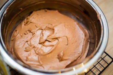 Mutfaktaki iksir için taze hamur.