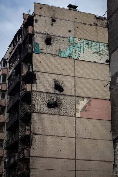 2022年のロシアによるウクライナ侵攻後のアイルランドの住宅の破壊と損傷 — ストック写真