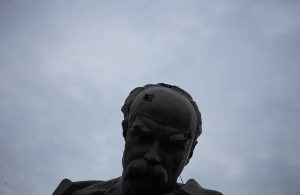 Monument Över Den Ukrainska Taras Shevchenko Borodyanka Kiev Regionen Med — Stockfoto