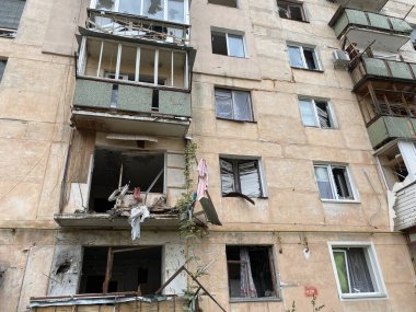 Rusya 'nın Ukrayna' yı istila etmesinden sonra Gostomel 'deki yerleşim yerleri yıkıldı ve hasar gördü.