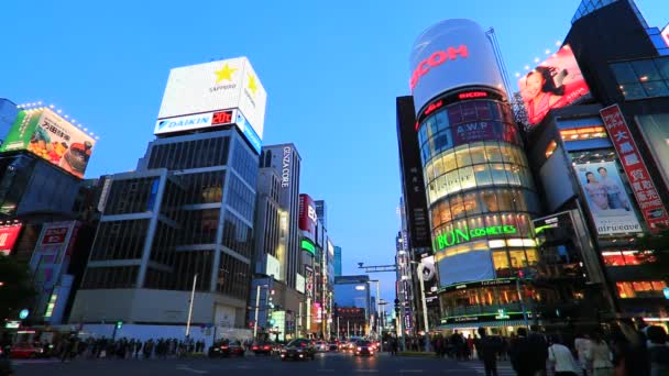 Ginza, tokyo, Japonya — Stok video