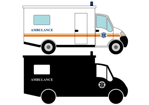 911 ambulans itfaiye araçları — Stok Vektör