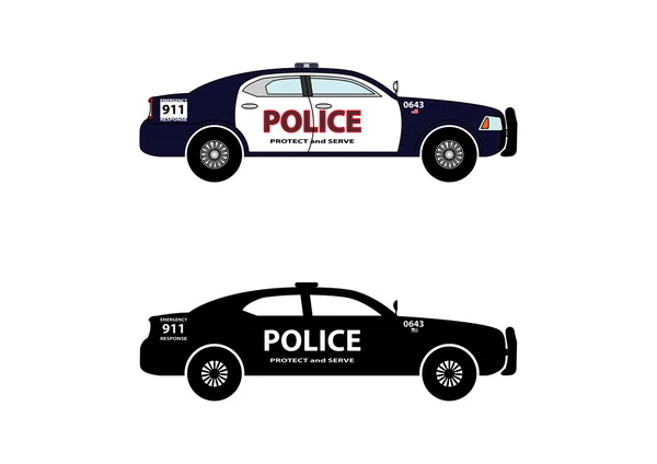 Coche de policía 7 — Vector de stock