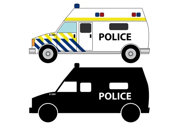 Polizeiauto 14 — Stockvektor