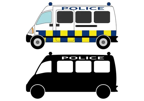 Polizeiauto 3 lizenzfreie Stockvektoren