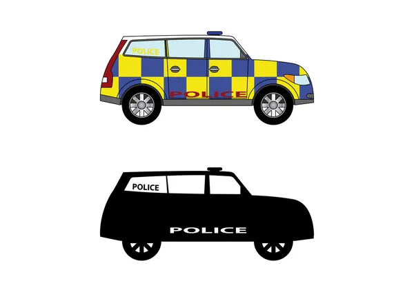 Polizeiauto 6 Stockillustration